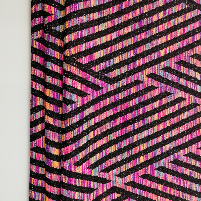 Polyester Ammonia Diamond Colored Striped Jacquard Fabric6.jpg